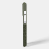 Moss Green Split Texture iPhone 15 Pro Fall Custom Case-Mate iPhone Hülle (Rückseite / Links)