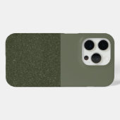 Moss Green Split Texture iPhone 15 Pro Fall Custom Case-Mate iPhone Hülle (Rückseite (Horizontal))