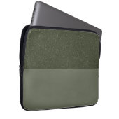 Moss Green Split Texture Laptop Sleeve - Anpassen (Vorne Rechts)