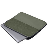 Moss Green Split Texture Laptop Sleeve - Anpassen (Vorne Knopf)