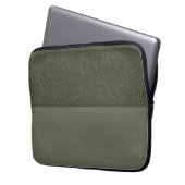 Moss Green Split Texture Laptop Sleeve - Anpassen (Vorderseite Links)