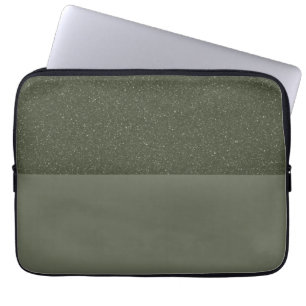 Moss Green Split Texture Laptop Sleeve - Anpassen