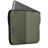 Moss Green Split Texture Laptop Sleeve - Anpassen (Vorne Rechts)
