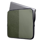 Moss Green Split Texture Laptop Sleeve - Anpassen (Vorderseite Links)
