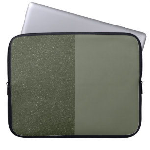 Moss Green Split Texture Laptop Sleeve - Anpassen