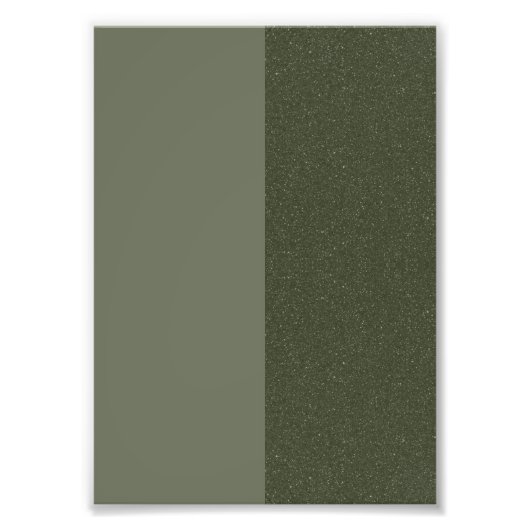 Moss Green Split-Tone Foto Print - Anpassbar (Vorne)