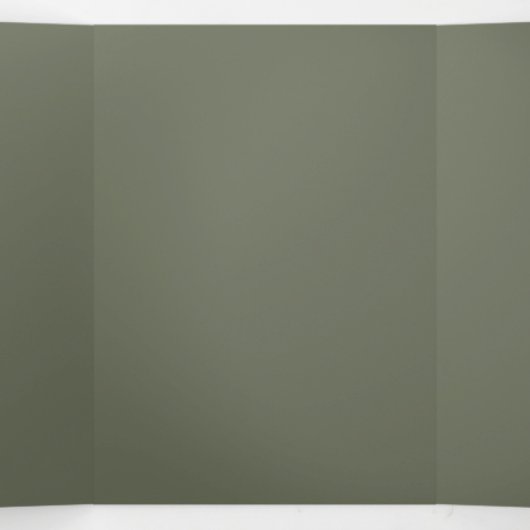 Moss Green Split Trifold Einladung - individuell e (Innenseite Mitte)