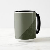 Moss Green + Textile Coffee Tasse (VorderseiteRechts)