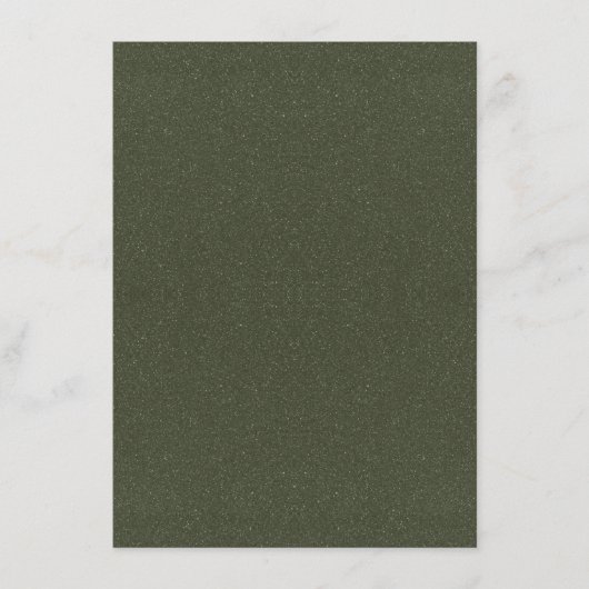 Moss Green Texture Enclosure Card - Anpassbar Begleitkarte (Vorderseite)