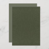 Moss Green Texture Enclosure Card - Anpassbar Begleitkarte (Vorne/Hinten)