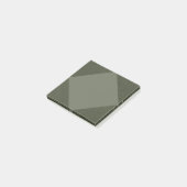 Moss Green Textured Diamond Notepad Post-it Klebezettel (angewinkelt)