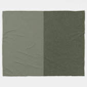 Moss Green Textured Fleece Blanket - Anpassbar (Vorderseite (Horizontal))