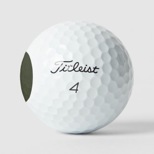 Moss Green Textured Golf Ball Design - Anpassen (Logo)