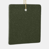Moss Green Textured Ornament (Rechts)
