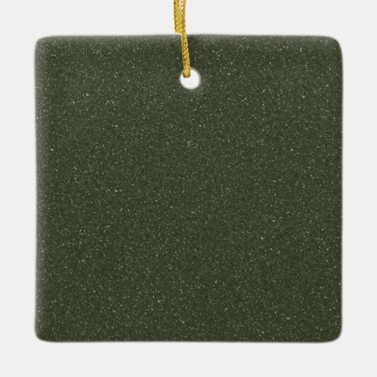 Moss Green Textured Ornament (Vorderseite)