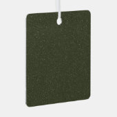 Moss Green Textured Ornament Tag Aus Metall (Vorderseite Rechts)