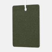 Moss Green Textured Ornament Tag Aus Metall (Vorderseite links)