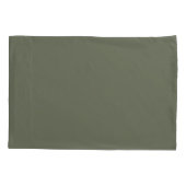 Moss Green Textured Split Pillowcase - Anpassen Kissenbezug (Rückseite)