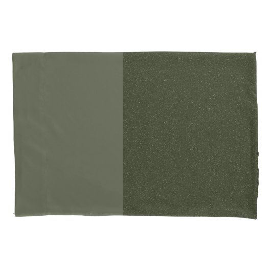 Moss Green Textured Split Pillowcase - Anpassen Kissenbezug (Vorderseite)