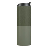 Moss Green Textured Split Tumbler - Anpassbar Thermosbecher (Nach links gedreht)