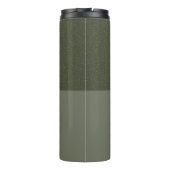 Moss Green Textured Split Tumbler - Anpassbar Thermosbecher (Rückseite)