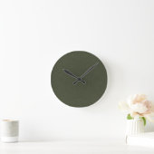 Moss Green texturierte Wall-Uhr Runde Wanduhr (Zuhause)