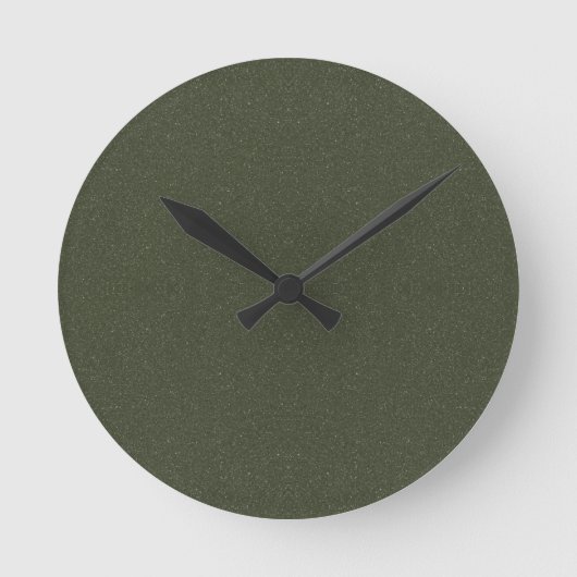 Moss Green texturierte Wall-Uhr Runde Wanduhr (Vorderseite)