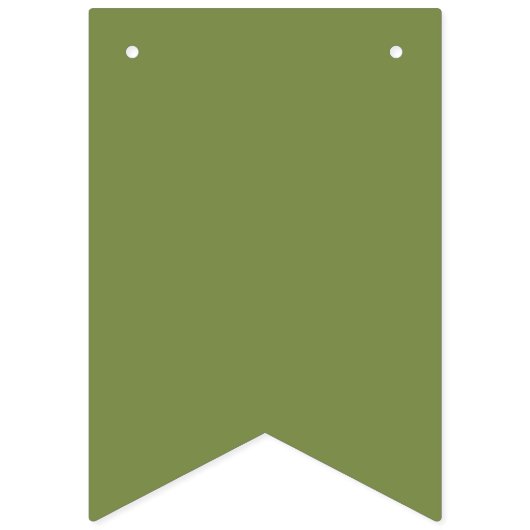 Moss Green to Forest Gradient Theme Wimpelkette (Zweite Fahne)