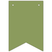 Moss Green to Forest Gradient Theme Wimpelkette (Erste Fahne)