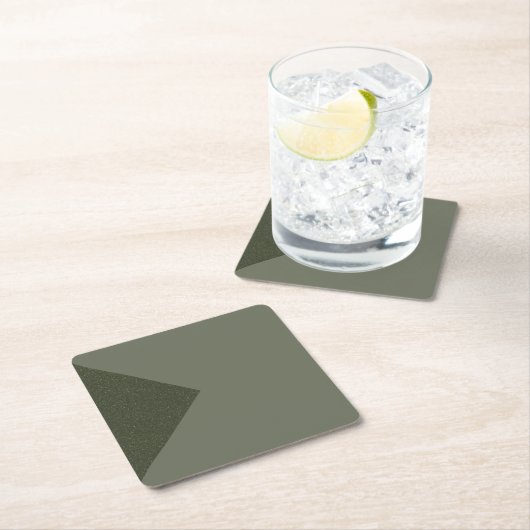 Moss Green Triangle Accent - Paper Untersetzer (Vor Ort)