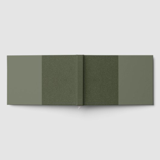 Moss Green Triptych Foil Gästebuch - individuell a (Voll)