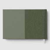 Moss Green Triptych Foil Gästebuch - individuell a (Rückseite)