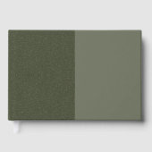 Moss Green Triptych Foil Gästebuch - individuell a (Vorderseite)