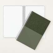 Moss Green Two-Tone Custom Sketchbook Notizblock (Innen)