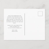 Moss Green versuchen, das Datum zu ändern Ankündigungspostkarte (Rückseite)