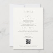 Moss Green Wedding Details Card Einladung (Vorderseite)