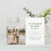 Moss Green Wir änderten das Datum, konnten aber ni Ankündigung (Stehend Vorderseite)