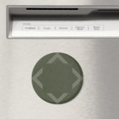 Moss Green Zickzack Magnet Design (In Situ (Geschirrspüler))