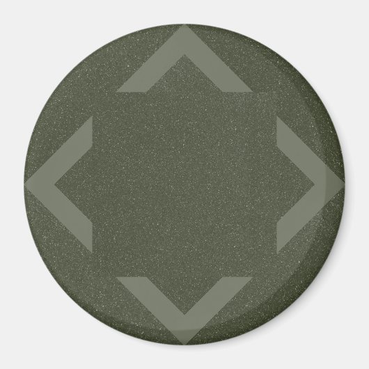 Moss Green Zickzack Magnet Design (Vorne)