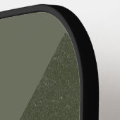 Moss Green Zigzag Custom Pickleball Paddle (Linke Seite)