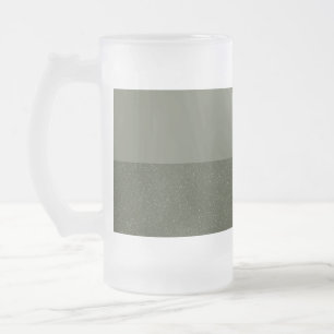 Moss Green Zwei-Tone-Mattierte Bier-Tasse - Anpass Mattglas Bierglas