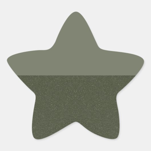 Moss Green Zwei-Tone-Star-Sticker - individuell an Stern-Aufkleber (Vorderseite)
