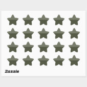 Moss Green Zwei-Tone-Star-Sticker - individuell an Stern-Aufkleber (Blatt)