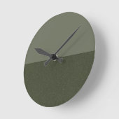 Moss Green Zwei-Tone-Wall-Uhr - kundenspezifischer Runde Wanduhr (Winkel)