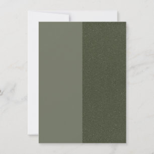 Moss Green Zweifarbig Save-the-Date – Anpassbar Save The Date