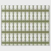 Moss Grün und Weiß Geschenkpackung für jede Feier Geschenkpapier (Flach)