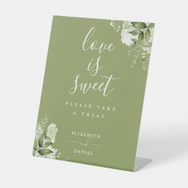 Moss Grüne Liebe Grün ist süße Gunst Sockelschild