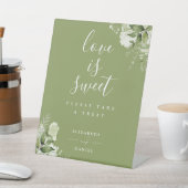 Moss Grüne Liebe Grün ist süße Gunst Sockelschild (In SItu)