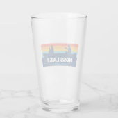 Moss Lake North Carolina Canoe Glas (Rückseite)