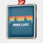 Moss Lake North Carolina Canoe Ornament Aus Metall (Links)